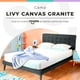 thumbnail image 4 of Cama Individual con Cabecera Livy Tapizada Color Gris, 4 of 5