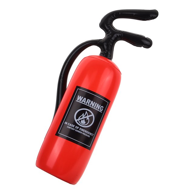 HEALEEP 1Set Fire Extinguisher Shaped Balloons for Firefighter Party and Event Decorations with Inflatable Toy Feature
