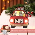 thumbnail image 2 of Christmas Decorations Christmas Car Calendar With Lights And Wooden Decorations Creative Decorations, 2 of 6
