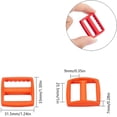 thumbnail image 5 of 66 Pcs Plastic Slides Buckle 11 Colors Rectangle Slide Buckles for Strap Fastener Backpack Belt Crafts Sewing Making Mixed Color 1box, 5 of 7