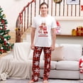 thumbnail image 4 of Merry Xmas Family Matching Outfits Deer Print Short Sleeve Top+Long Pants Pajamas Set Adult Kids Sleepwear Baby Romper Xmas Look, 4 of 4