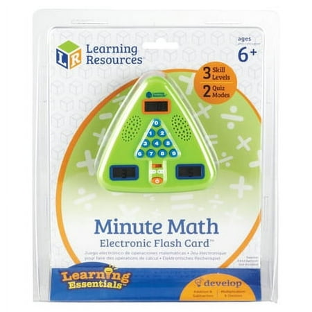 Learning Resources-1PK Learning Resources Minute Math Electronic Flash Card - Skill Learning: Equation Solving, Visual Proc