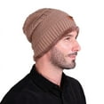 thumbnail image 2 of Douhoow Unisex Knitted Beanie Hat Warm Soft Lining Headwear Solid Color  Wool Hat, 2 of 4