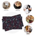 thumbnail image 7 of Placemats Set Of 4 / 6, Thanksgiving Seamless Pattern Placemats For Dining Table Indoor/Outdoors Heat Resistant Washable Placemats 18" X 12", 7 of 7