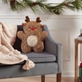 thumbnail image 4 of HongHeng Christmas Pillows Decorations Soft Plush Elk Shaped Pillow Xmas Throw Pillow Christmas Deer Pillow for Sofa Bedroom Living Home Holiday Party Decor Gifts, 4 of 5