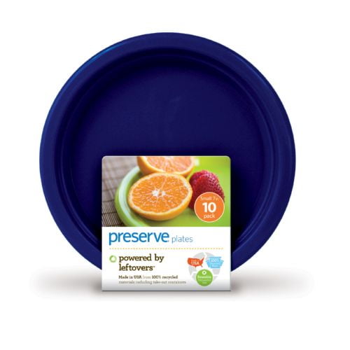 Preserve 7" Small On The Go Plates, 10Pack