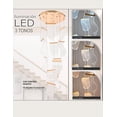 thumbnail image 3 of Candil Colgante Led 12 Luces Led Moderno Dorado, 3 of 4