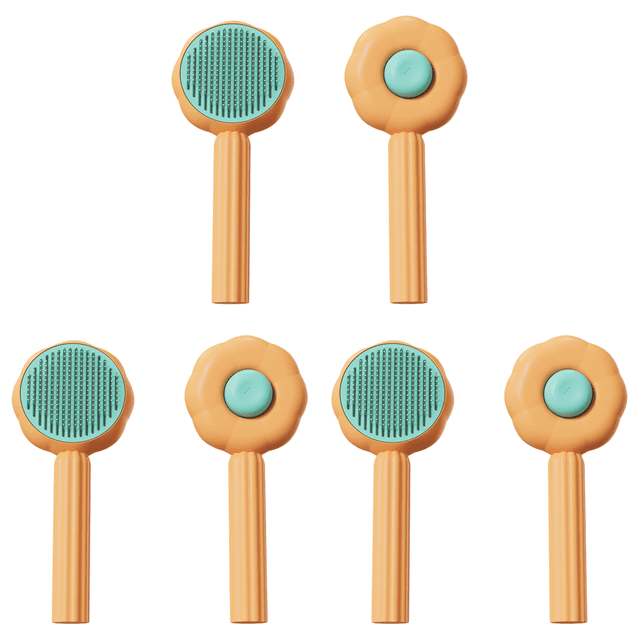 Pet Cat Grooming Tool Cepillo para perros multifuncional para perros y gatos Naranja