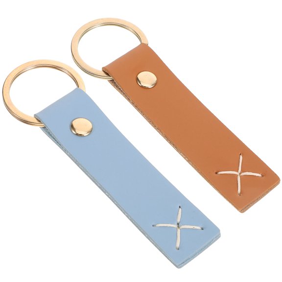 COSMOBETTY 2Pcs Car Key Rings for Bag and Purse with Vintage Inspired Design and Assorted Color