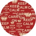 thumbnail image 1 of Ahgly Company Indoor Round Patterned Red Area Rugs, 6' Round, 1 of 1