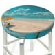 thumbnail image 3 of Disketp Shopping Cart On Tropical Beach Funda Redonda para Taburete, Funda de Cojín para Silla de Bar Suave y Elástica-14 inch, 3 of 7