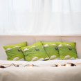 thumbnail image 7 of Ambesonne Nature Throw Pillow Cover 4 Pack, Black Sheep White Goats, 16", Fern Green Cream, 7 of 7