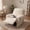 Off-White, variant on Eurhowing Recliner Chair Cover, Non-Slip Stretchable Plush Fleece Armchair Slipcover, Soft Reclining Furniture Protector for 23-30 Inch Chairs, Dark Gray