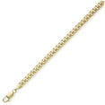 thumbnail image 2 of 9ct Gold Jewelco London Bombe Domed Curb Chain Necklace Bracelet 4mm, 2 of 4