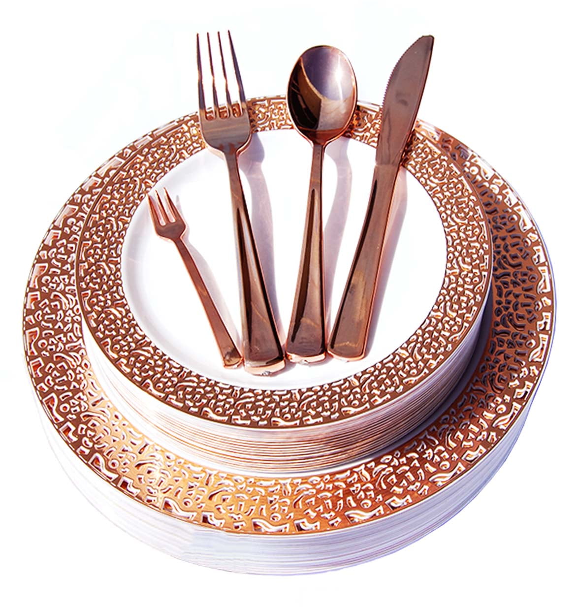 Disposable Plastic Plates Dinner Party Wedding Salad Round Lace Rim disposable-plastic-plates-dinner-party-wedding-salad-round-lace-rim