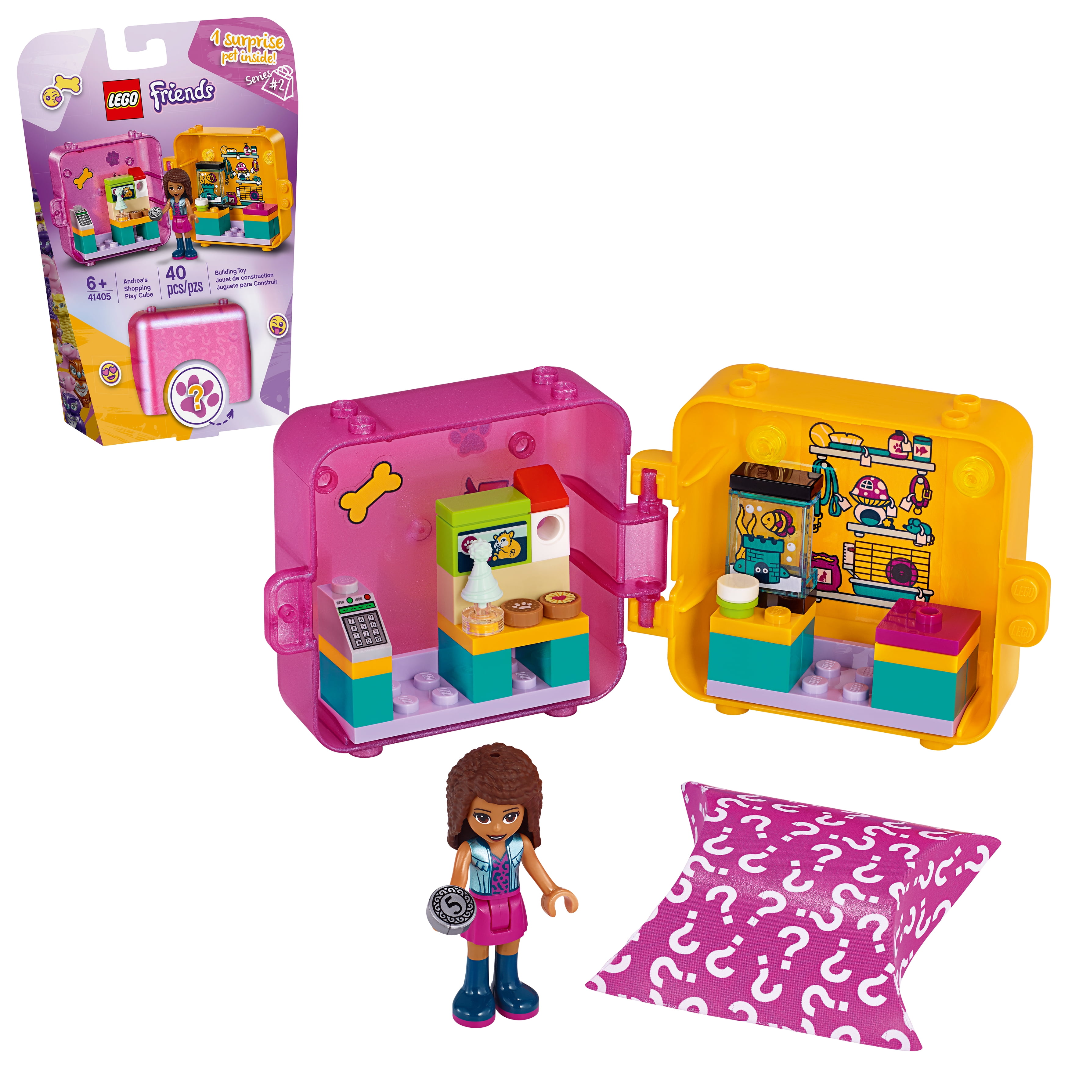 New 2020 Playset Includes Collectible Mini-Doll for Imaginative Play LEGO Friends Mia’s Play Cube 41403 Building Kit 40 Pieces