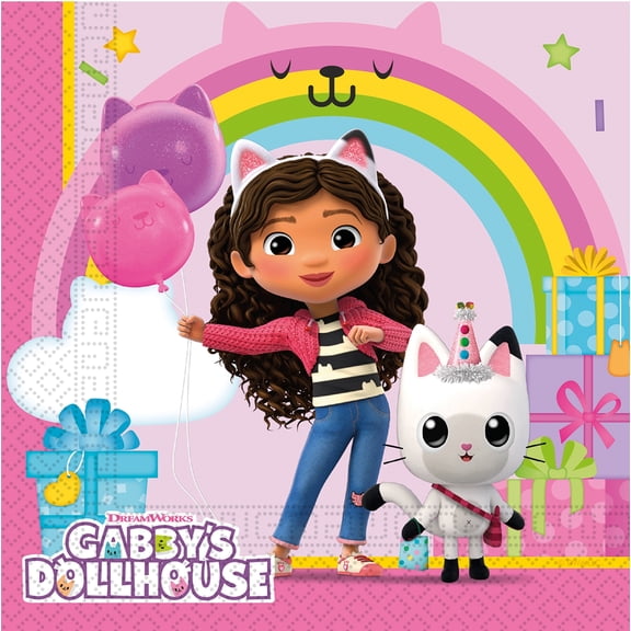 Procos Gabby's Dollhouse Birthday Party Paper Napkins 20 Count