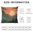 thumbnail image 5 of Autua Birds Sunset Mountain Graphic Decorative Cushion Throw Pillow Cover for Home Couch Living Room Bed Sofa - Multipurpose Use for Car Couch Bedroom 1PC 24x24in, 5 of 5
