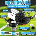 thumbnail image 2 of RV Water Pump 12V DC - Easy to Install Self Priming 4.0 GPM 45PSI 12V Water Pump with Pressure Switch, 50 Mesh Strainer, Thermal Overload Protection, Diaphragm, for RV, Marine, Camping, Yacht, Garden, 2 of 6