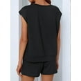 thumbnail image 4 of 2 Piece Sets for Women Casual Summer Black S, 4 of 8