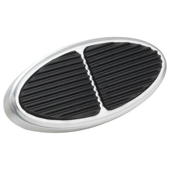 Lokar BAG-6107 LOCBAG-6107 OVAL BILLET ALUMINUM BRAKE PEDAL PAD