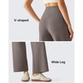 thumbnail image 6 of G4Free BareFeel 25"/27"/29" Inseam High Stretch Wide Leg Yoga Pants Ankle Length Casual Lounge Pants with Pockets, 6 of 7