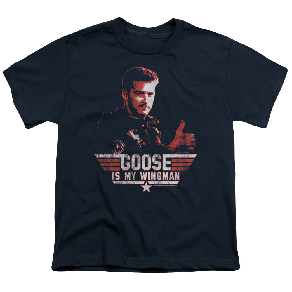 Top Gun Wingman Goose Youth Short Sleeve Shirt XLarge