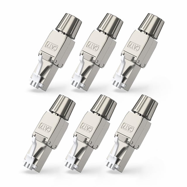 Conector RJ45 ZOERAX Cat7 Cat6A, paquete de 6 para cable Ethernet