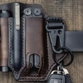 thumbnail image 2 of Xingzhi Multitool Sheath Pocket Organizer Leather Sheath Key Fob Sheath Pouch Brown, 2 of 9