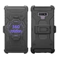 thumbnail image 5 of Samsung Galaxy Note 9 Phone Case Combo Hybrid Impact Armor Rugged TPU Dual Layer Hard Protective Cover Belt Clip Holster Case - Black, 5 of 5