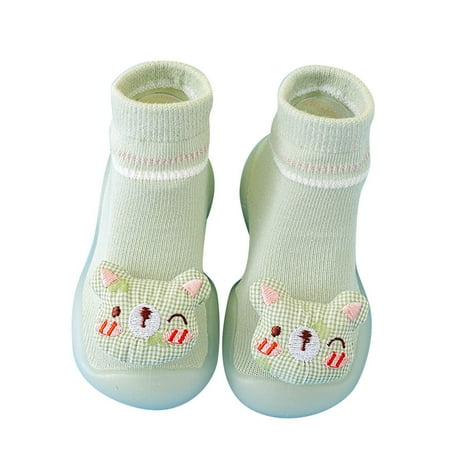 

Toddler Shoes Toddler Shoes Cute Animal Cartoon Socks Shoes Toddler Floor Shoes Girls Sneakers Green 2 Years-2.5 Years