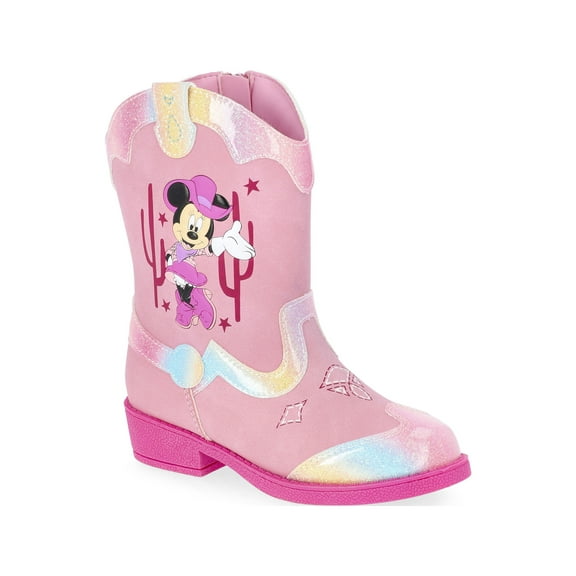 Disney Minnie Mouse Toddler Girls Western Cowboy Boots