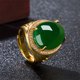 thumbnail image 5 of Qarigey Anillo de calcedonia verde de moda y ajustable - Evil Spirits At Bay Anillos redimensionables oro Type2 NO2, 5 of 6