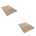 thumbnail image 1 of Bearachild Elegante alfombra de baño: antideslizante y fácil de limpiar, lujosa alfombra de baño antideslizante que ahorra espacio, color caqui caqui 2Conjunto, 1 of 6
