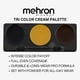 thumbnail image 2 of Paleta de pintura facial Paleta de maquillaje Mehron Tri-Color Character, 2 of 5