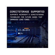 WD_BLACK 1TB SN850X NVMe SSD, Internal Gaming Solid State Drive with Heatsink - WDS100T2XHE-00BCA0