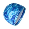 thumbnail image 3 of Skull Caps Comfortable Multiple Colors Lightweight for Summer Cool Unisex Helmet Liner Ice Silk Many Collocations Ventilation Camouflage Blue, 3 of 6