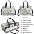 thumbnail image 2 of Floral Canvas Tote Bag for Women with Compartments, Large Cute Flower Teacher Student Shoulder Bag Nurse Purses Crossbody Bags Work Laptop Book Bag Satchels Handbags, 2 of 6