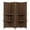 Darkmocha, variant on THY COLLECTIBLES Freestanding Woven Bamboo 4 Panels Hinged Privacy Panel Screen Partition Wall With 2 Display Shelves Holding Room Divider With Shelves-Bamboo (Coffeebrown)