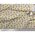 thumbnail image 3 of Soimoi Beige Japan Crepe Satin Fabric Freesia Floral Decor Fabric Printed Yard 42 Inch Wide, 3 of 3