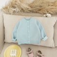thumbnail image 2 of KAUOD Toddler Knit Cardigan Long Sleeve Button Front Sweaters Clothes Plain Soft Cotton Fall Casual Coats Sweater for Kids, 2 of 6