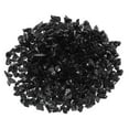 thumbnail image 1 of 0.66 Pound Fire Glass Stone, 6-9mm Reflective Fire Pit Glass Rock for Fireplace, Black, 1 of 6