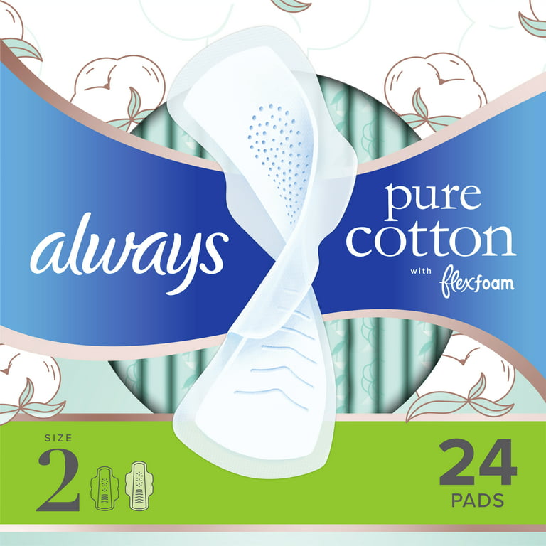 Cottons Maternity Sanitary Pads with Wings, Pack of 10, Heavy Flow