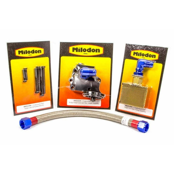 Milodon 21010 MLD21010 OIL SYS WEDGE 1 LINE STATIC