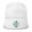 White, variant on NY Football Retro New York Cross Winter Beanie Cap Hat (Black)