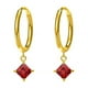 thumbnail image 1 of Nvzi Pendientes - Pendientes colgantes exquisitos, pendientes de mujer con circonitas rojas, 1 of 4