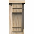 thumbnail image 2 of 5 1/2"W x 8"D x 12"H Mediterranean Smooth Corbel w/Backplate, Douglas Fir, 2 of 9