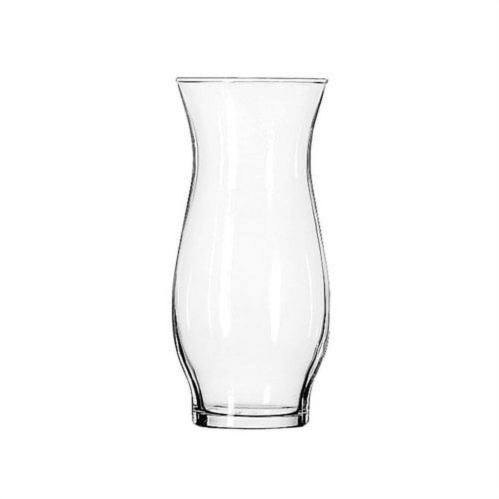 (2 pack) Libbey Clear Glass Hurricane Vase, 6.5 in