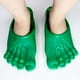thumbnail image 5 of Pantuflas de PVC divertidas para pies descalzos, accesorios para disfraces de Halloween, pantuflas para dedos gordos del pie. Verde, 5 of 8