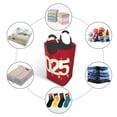 thumbnail image 5 of Bingfone Happy New 2025 Year Laundry Hamper,Large Canvas Fabric Lightweight Storage Basket Toy Organizer Dirty Clothes Collapsible, 5 of 6